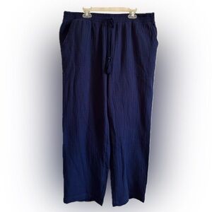 Nicole Miller Navy Blue Sleepwear Pants | Size M | Cozy, Comfy Nightwear